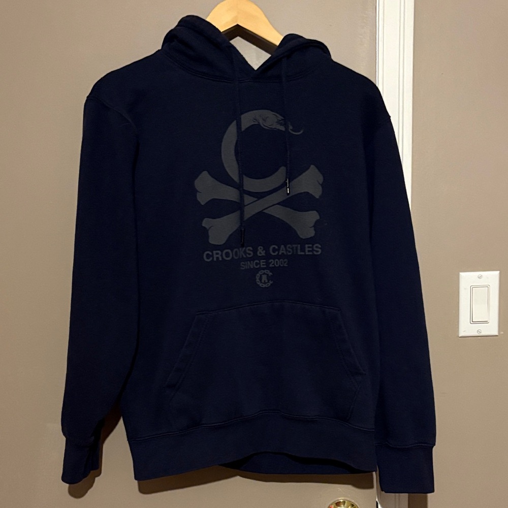 Crooks & Castles Men's Dark Blue Hoodie